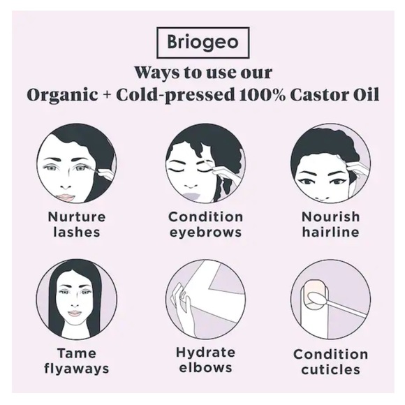 Briogeo B.Well Organic Cold-Pressed 100%Castor Oil - Picture 2 of 8